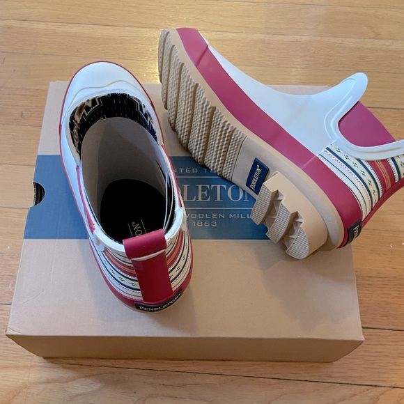 PENDLETON Heritage Chelsea II Rain Boots - Women’s Size 7 & 8 - White - New - Picture 7 of 7